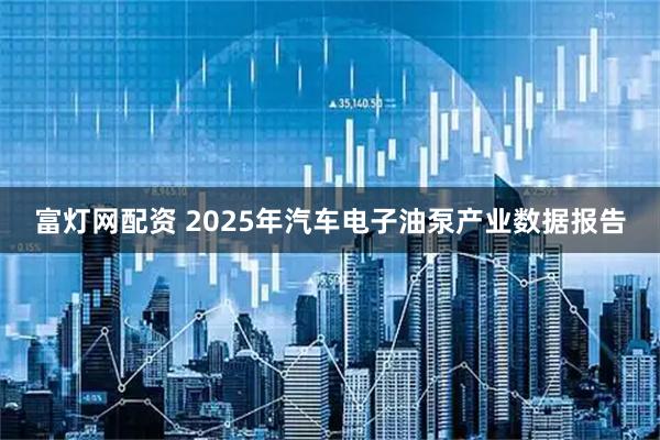 富灯网配资 2025年汽车电子油泵产业数据报告