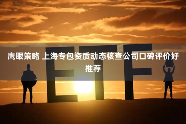 鹰眼策略 上海专包资质动态核查公司口碑评价好推荐