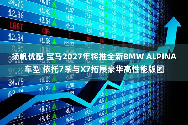 扬帆优配 宝马2027年将推全新BMW ALPINA车型 依托7系与X7拓展豪华高性能版图